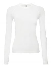 Langarmshirt Damen Weiß